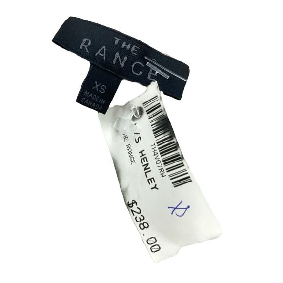 NWT The Range Top Women’s Size XS Ribbed Light Knit Asymmetrical Shoulder Beige - Picture 5 of 5